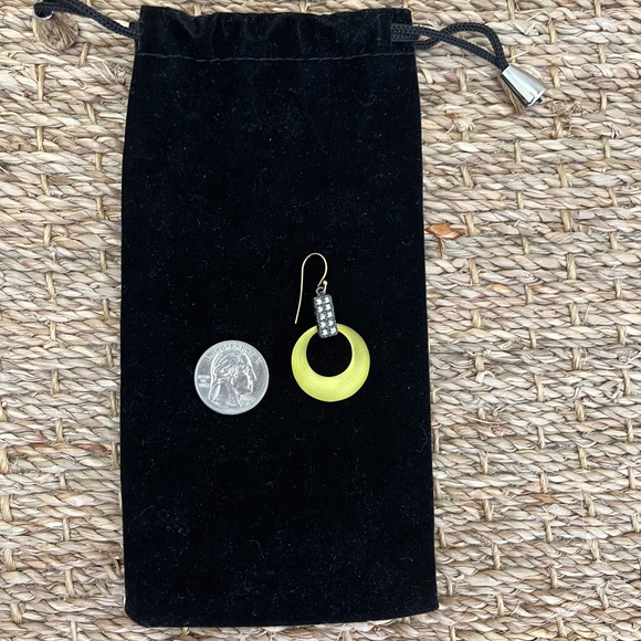 Alexis Bittar Renee Resin and Rhinestone Hoop Earrings - Picture 3 of 4